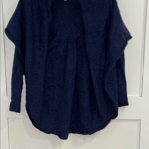 Lilly Pulitzer Navy Cashmere Wrap Sweater Size S